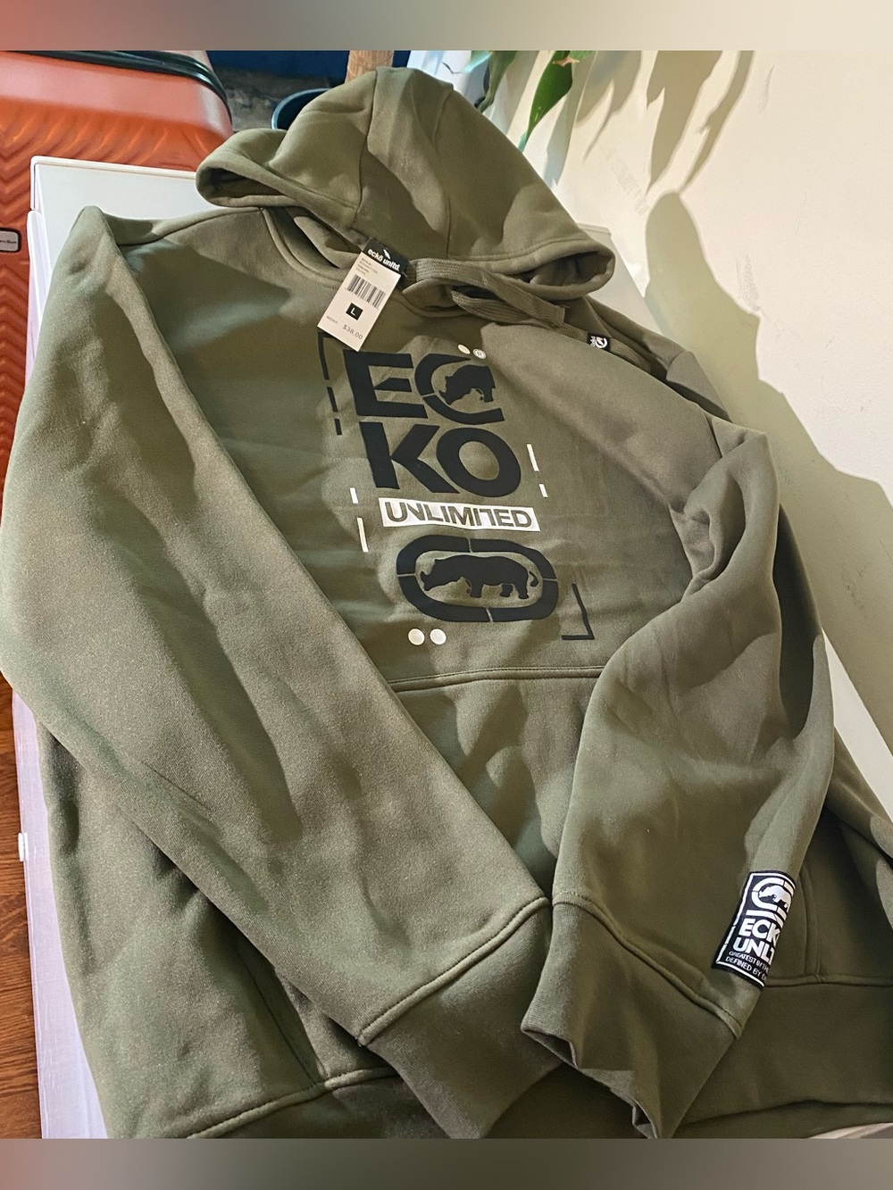 The Limited Olive Green Graphic Crewneck Hoodie - Men